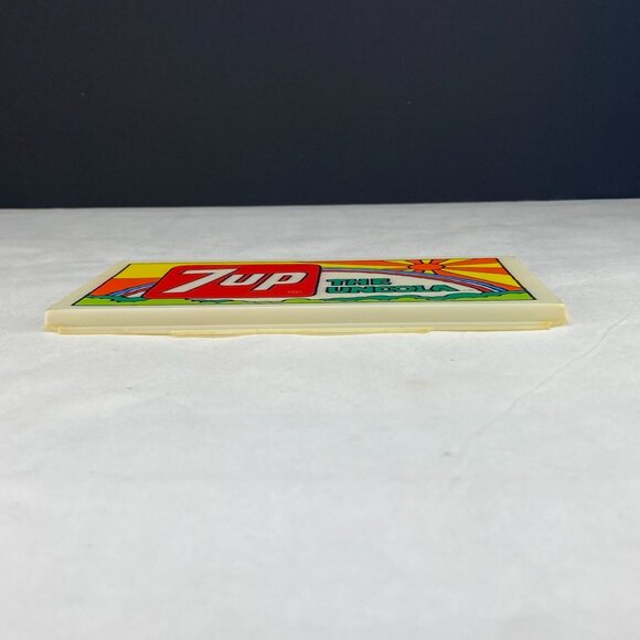 Vintage 7Up Peter Max Inspired Plastic Commercial Display Sign - Picture 3 of 13